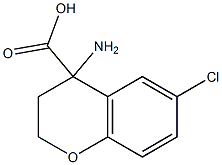 4-amino-6-chlorochroman-4-carboxylic acid Struktur