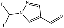 1-(二氟甲基)-1H-吡唑-4-甲醛,1216244-84-6,结构式