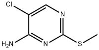 5-Chloro-2-methylsulfanyl-pyrimidin-4-ylamine Struktur