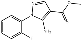 methyl 5-amino-1-(2-fluorophenyl)-1H-pyrazole-4-carboxylate Struktur