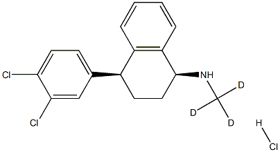 セルトラリン-D3塩酸塩 化学構造式