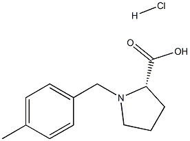 (R)-2-(4-甲基苄基)吡咯烷-2-羧酸盐酸盐 结构式