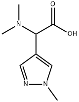 Dimethylamino-(1-methyl-1H-pyrazol-4-yl)-acetic acid Structure
