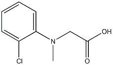 (2-Chloro-phenyl)-methylamino-acetic acid Struktur