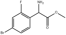 METHYL2-AMINO-2-(4-BROMO-2-FLUOROPHENYL)ACETATE Structure