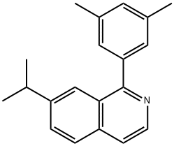 1-(3,5-dimethylphenyl)-7-(1-methylethyl)-Isoquinoline Struktur