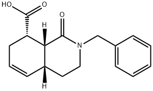 (4aR,8S,8aR)-2-benzyl-1-oxo-1,2,3,4,4a,7,8,8a-octahydroisoquinoline-8-carboxylic acid Struktur