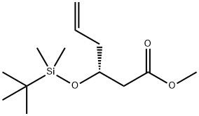 methyl (3R)-3-{[(tert-butyl)(dimethyl)silyl]oxy}hex-5-enoate Struktur