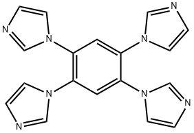 1,2,4,5-四(1H-咪唑-1-基)苯,1220714-37-3,结构式