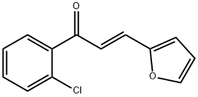 (2E)-1-(2-chlorophenyl)-3-(furan-2-yl)prop-2-en-1-one, 1220995-32-3, 结构式