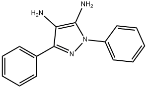 1,3-Diphenyl-1H-pyrazole-4,5-diamine, 122128-84-1, 结构式