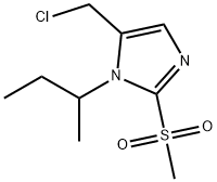 1-(butan-2-yl)-5-(chloromethyl)-2-methanesulfonyl-1H-imidazole, 1221341-17-8, 结构式