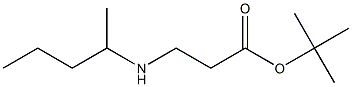 tert-butyl 3-[(pentan-2-yl)amino]propanoate,1221341-27-0,结构式