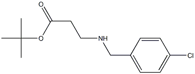 tert-butyl 3-{[(4-chlorophenyl)methyl]amino}propanoate Struktur