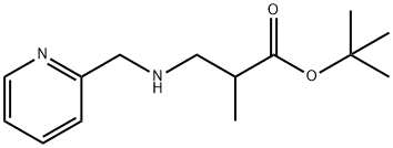tert-butyl 2-methyl-3-{[(pyridin-2-yl)methyl]amino}propanoate Struktur