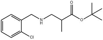 tert-butyl 3-{[(2-chlorophenyl)methyl]amino}-2-methylpropanoate 结构式