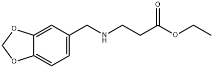 ethyl 3-{[(2H-1,3-benzodioxol-5-yl)methyl]amino}propanoate Struktur