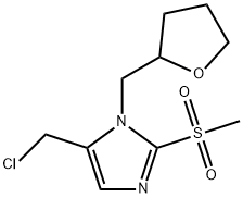 5-(chloromethyl)-2-methanesulfonyl-1-[(oxolan-2-yl)methyl]-1H-imidazole,1221341-62-3,结构式