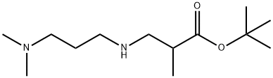 tert-butyl 3-{[3-(dimethylamino)propyl]amino}-2-methylpropanoate Struktur