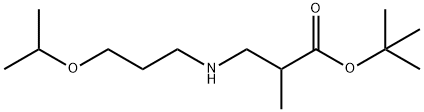 tert-butyl 2-methyl-3-{[3-(propan-2-yloxy)propyl]amino}propanoate 结构式