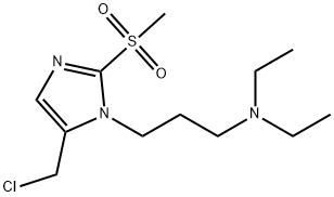 {3-[5-(chloromethyl)-2-methanesulfonyl-1H-imidazol-1-yl]propyl}diethylamine Structure