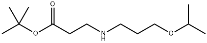 tert-butyl 3-{[3-(propan-2-yloxy)propyl]amino}propanoate, 1221342-33-1, 结构式