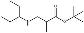 tert-butyl 2-methyl-3-[(pentan-3-yl)amino]propanoate 结构式