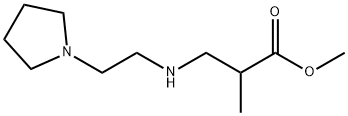 methyl 2-methyl-3-{[2-(pyrrolidin-1-yl)ethyl]amino}propanoate, 1221342-48-8, 结构式