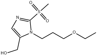 [1-(3-ethoxypropyl)-2-methanesulfonyl-1H-imidazol-5-yl]methanol Structure
