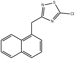 5-クロロ-3-[(ナフタレン-1-イル)メチル]-1,2,4-チアジアゾール 化学構造式