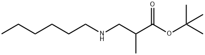 tert-butyl 3-(hexylamino)-2-methylpropanoate, 1221342-82-0, 结构式