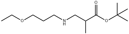 tert-butyl 3-[(3-ethoxypropyl)amino]-2-methylpropanoate, 1221342-90-0, 结构式