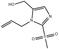 [2-メタンスルホニル-1-(プロプ-2-エン-1-イル)-1H-イミダゾール-5-イル]メタノール 化学構造式