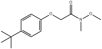 2-(4-tert-butylphenoxy)-N-methoxy-N-methylacetamide Structure