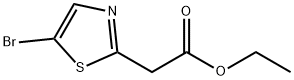 乙基 2-(5-溴-1,3-噻唑-2-基)醋酸盐 结构式