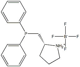 (S)-2-[(Diphenylphosphino)methyl]pyrrolidinium tetrafluoroborate Structure