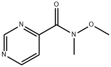 N-methoxy-N-methylpyrimidine-4-carboxamide Struktur