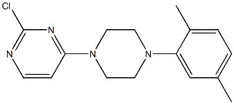 2-chloro-4-[4-(2,5-dimethylphenyl)piperazin-1-yl]pyrimidine 化学構造式