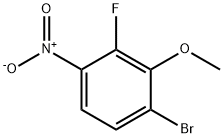 1-bromo-3-fluoro-2-methoxy-4-nitrobenzene Structure