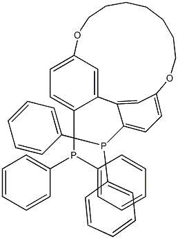 (R)-5,5'-Heptamethylenedioxy-2,2'-bis(diphenylphosphino) biphenyl Struktur