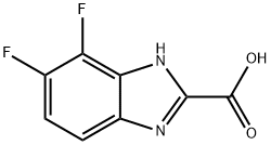 6,7-Difluoro-1H-benzoimidazole-2-carboxylic acid Structure