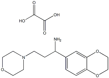 1-(2,3-dihydro-1,4-benzodioxin-6-yl)-3-(morpholin-4-yl)propan-1-amine: oxalic acid,1225326-31-7,结构式