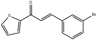 (2E)-3-(3-bromophenyl)-1-(thiophen-2-yl)prop-2-en-1-one Structure