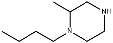 1-butyl-2-methylpiperazine 化学構造式