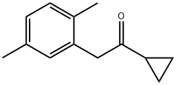 1-CYCLOPROPYL-2-(2,5-DIMETHYLPHENYL)ETHAN-1-ONE Structure