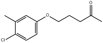 5-(4-chloro-3-methylphenoxy)pentan-2-one 化学構造式