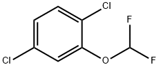 1,4-dichloro-2-(difluoromethoxy)benzene Struktur