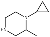 1-cyclopropyl-2-methylpiperazine, 1226290-91-0, 结构式
