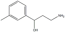 3-amino-1-(3-methylphenyl)propan-1-ol Struktur