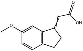 2-[(1E)-6-methoxy-2,3-dihydro-1H-inden-1-ylidene]acetic acid|